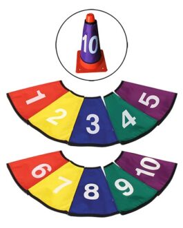 Set 10 Fundas Numerados Para Cono Semirígido