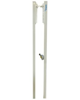 Juego Postes Voleibol Fijos De Aluminio Sección Cuadrada 80x80mm