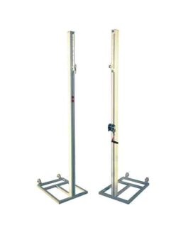 Juego Postes Voleibol Trasladables De Aluminio Sección Cuadrada 80x80mm