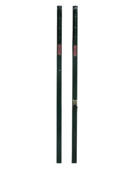 Juego De 2 Postes De Voleibol Metálicos Cuadrados 80x80mm Fijos