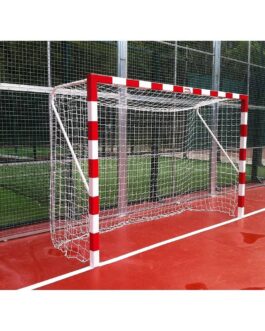 Juego Porterías F.Sala/Balonmano Metálicas Fijas 80x80mm