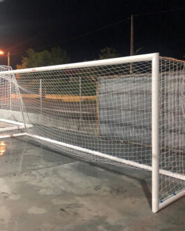 Juego Porterías Aluminio Fútbol 7 90 Mm Trasladables