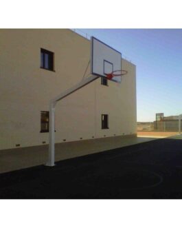Juego Canastas Baloncesto Monotubo New Tubo 140×140 Mm Fijas Con Base Para Anclaje Vuelo 2,25 Mts