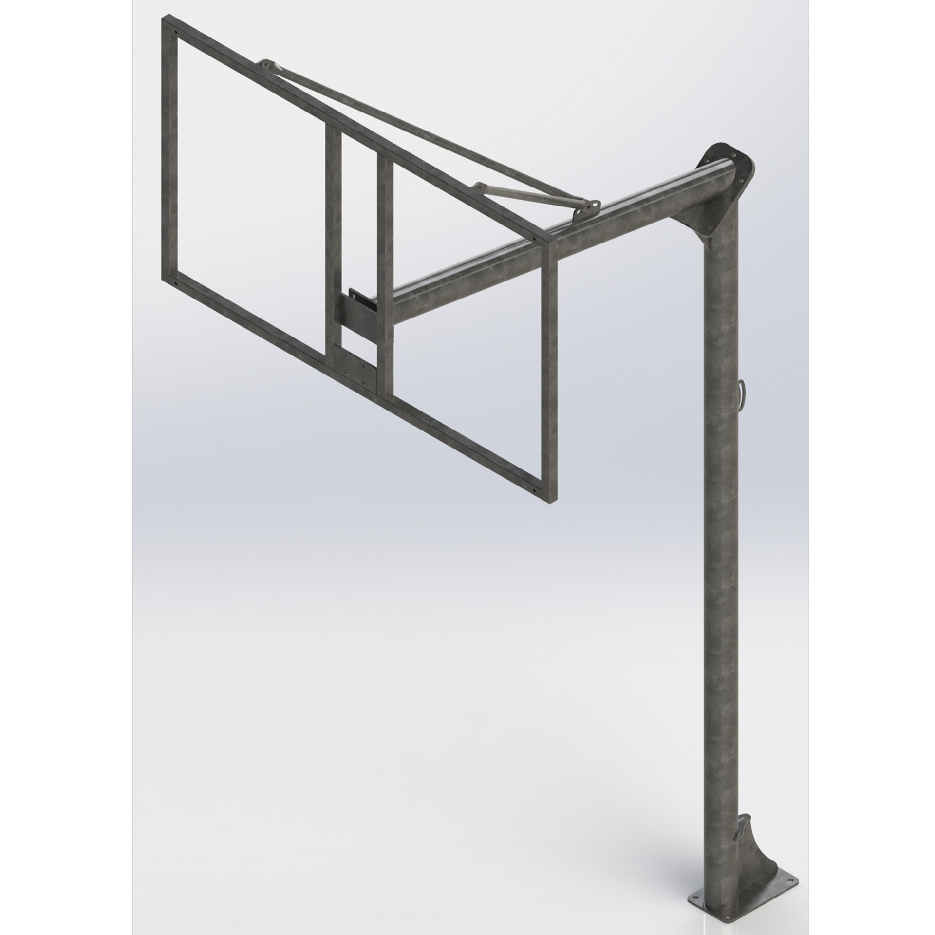 Juego Canastas Antivandálicas Baloncesto New Tubo 114 Mm Galvanizadas -Incluye Aros, Redes Y Tableros- - Imagen 6
